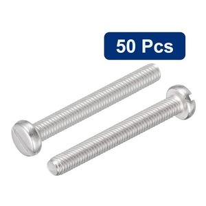 (Bulk x50) M3 x 25mm Slotted Pan Head Machine Screws - Stainless Steel